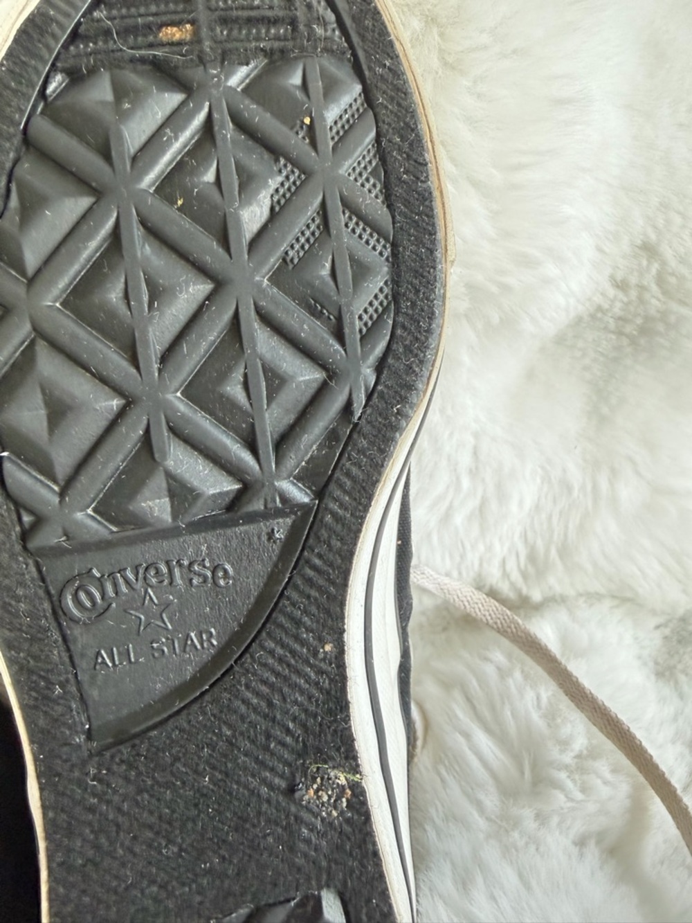 Converse Black Canvas Low-Top Sneakers with White Accents - Picture 7 of 14